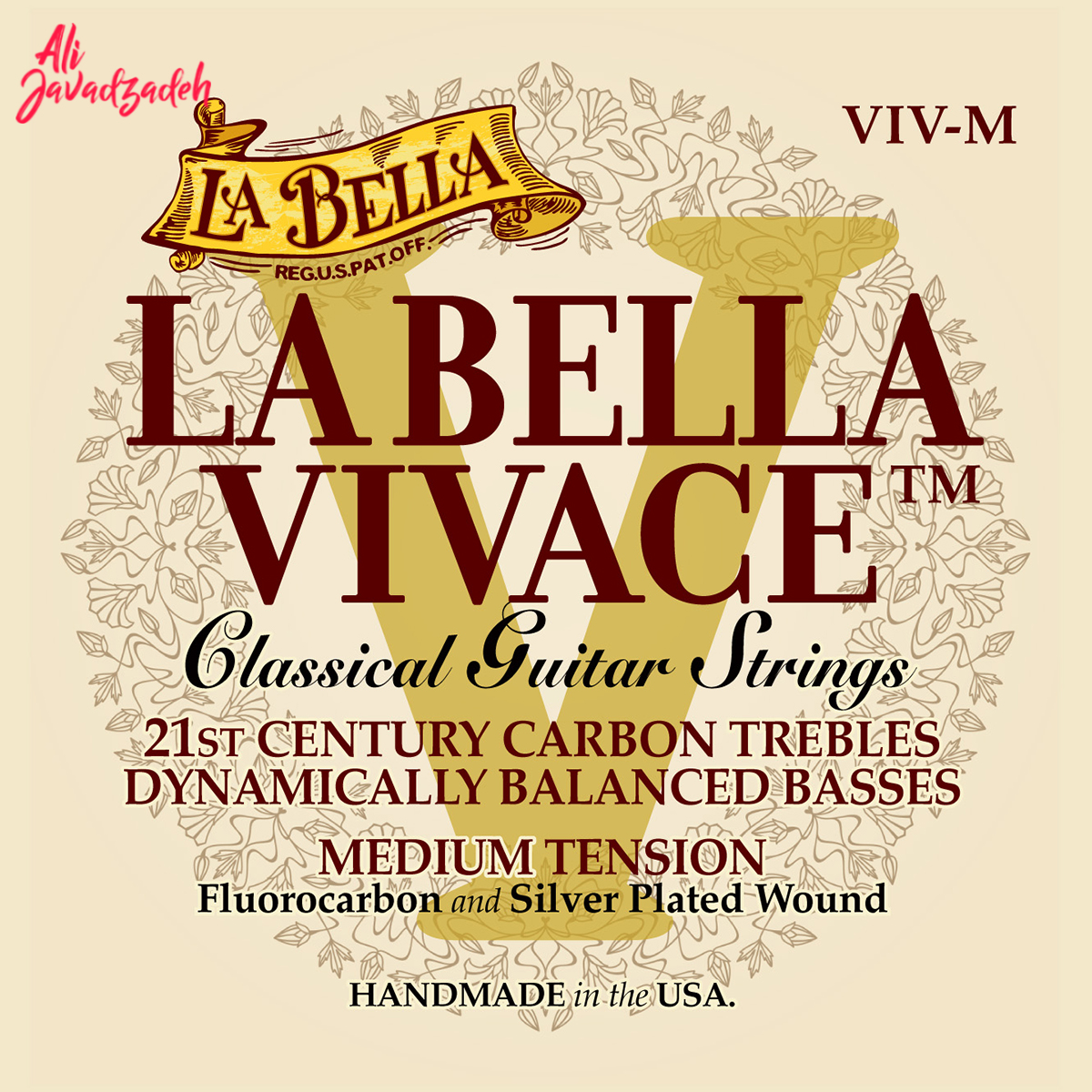 سیم گیتار کلاسیک لابلا مدل Vivace VIV-M